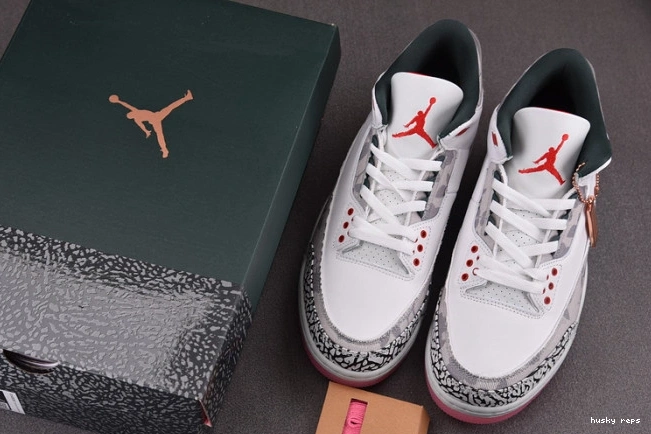Rep Husky Jordan 3 Retro HM6993-100 Wings 0809